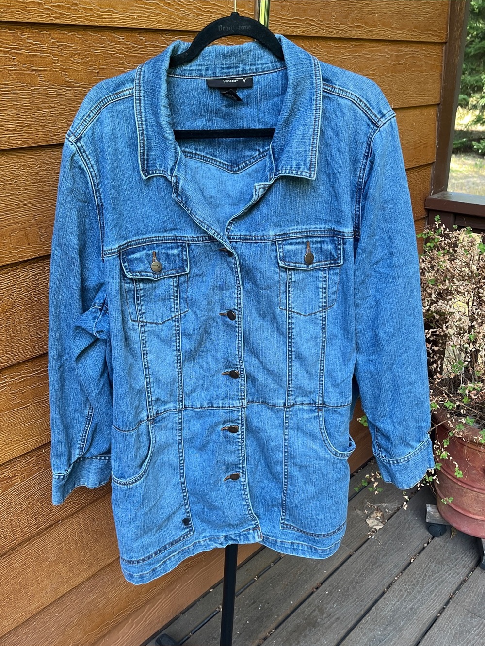 Venezia Blue Denim Button Up Jean Jacket Women’s 26/28